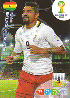 Kevin-Prince Boateng Ghana Panini 2014 World Cup #174